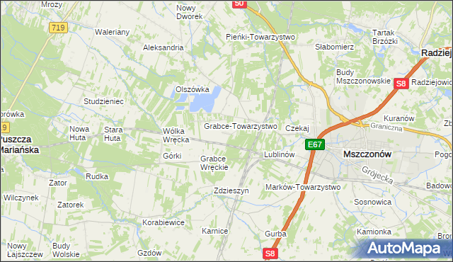 mapa Długowizna, Długowizna na mapie Targeo