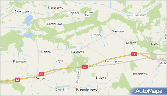 mapa Nowy Belęcin, Nowy Belęcin na mapie Targeo