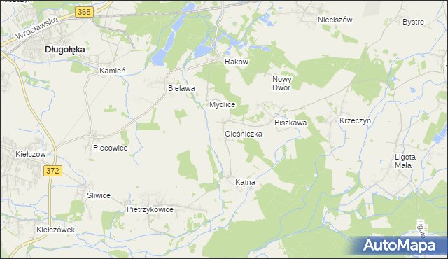 mapa Oleśniczka, Oleśniczka na mapie Targeo