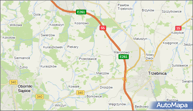 mapa Rzepotowice, Rzepotowice na mapie Targeo