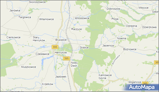 mapa Skalice, Skalice na mapie Targeo