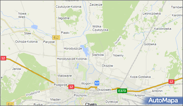 mapa Stańków, Stańków na mapie Targeo