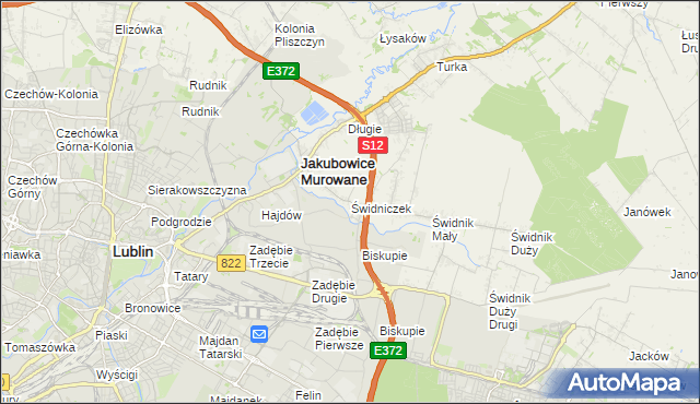 mapa Świdniczek, Świdniczek na mapie Targeo