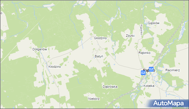 mapa Batyń, Batyń na mapie Targeo
