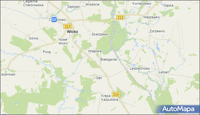 mapa Białogarda, Białogarda na mapie Targeo