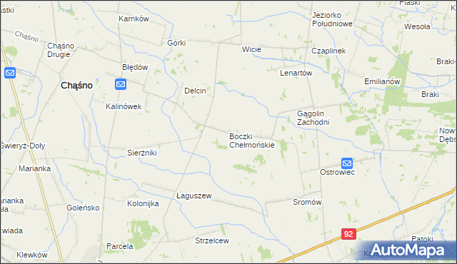 mapa Boczki gmina Kocierzew Południowy, Boczki gmina Kocierzew Południowy na mapie Targeo