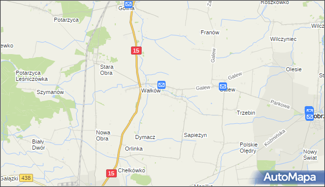 mapa Borzęcice, Borzęcice na mapie Targeo