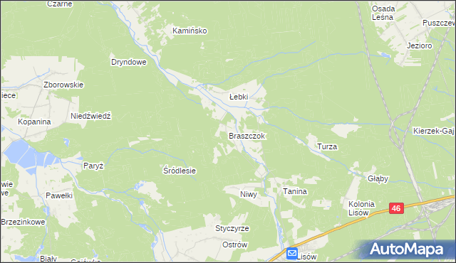 mapa Braszczok, Braszczok na mapie Targeo