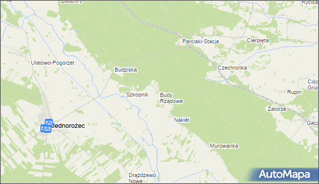 mapa Budy Rządowe, Budy Rządowe na mapie Targeo