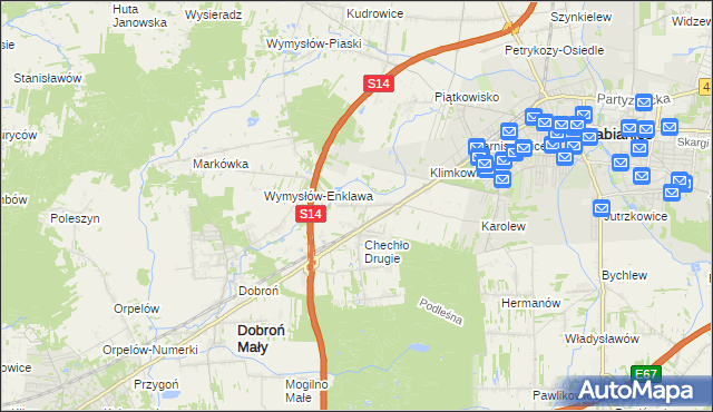 mapa Chechło Pierwsze, Chechło Pierwsze na mapie Targeo