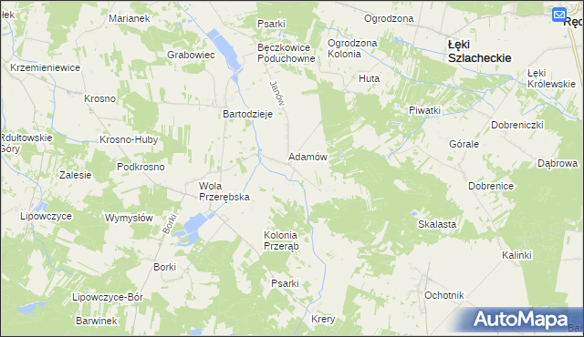 mapa Cieśle gmina Łęki Szlacheckie, Cieśle gmina Łęki Szlacheckie na mapie Targeo