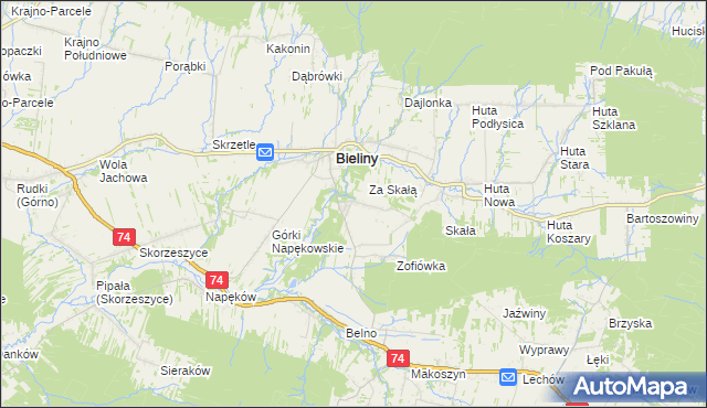 mapa Czaplów, Czaplów na mapie Targeo