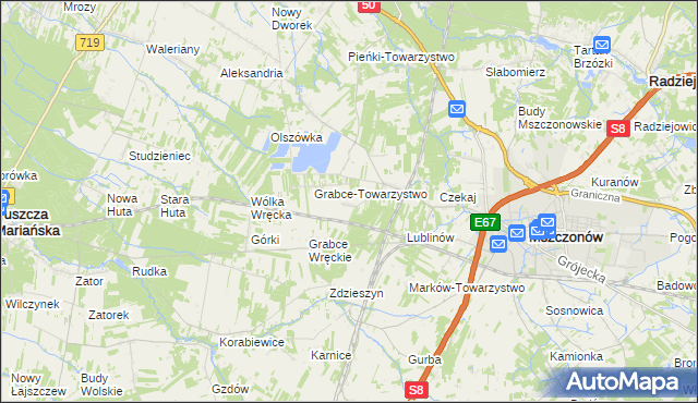 mapa Długowizna, Długowizna na mapie Targeo