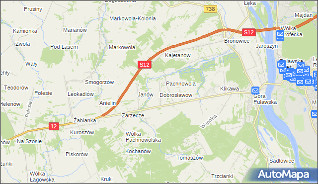 mapa Dobrosławów, Dobrosławów na mapie Targeo