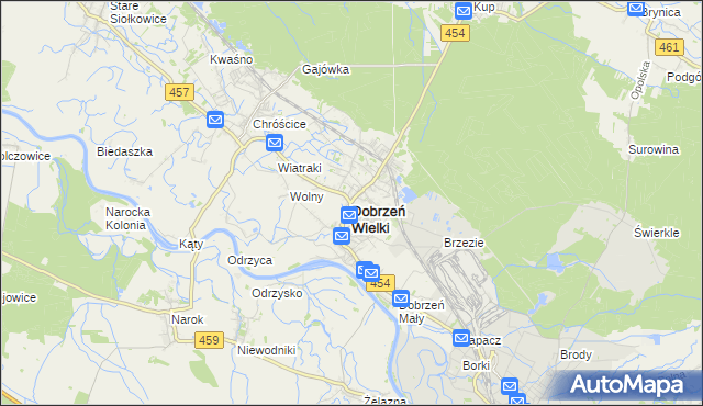 mapa Dobrzeń Wielki, Dobrzeń Wielki na mapie Targeo