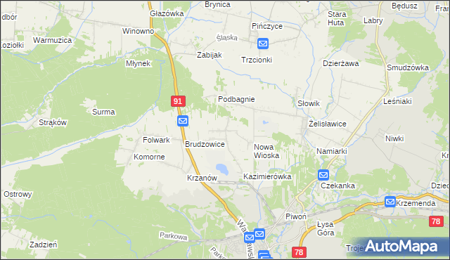 mapa Dziewki, Dziewki na mapie Targeo