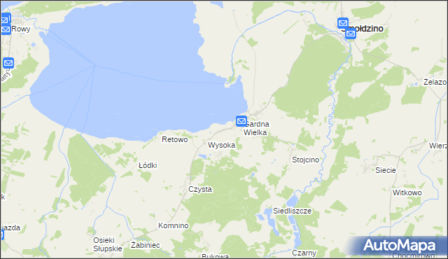 mapa Gardna Mała, Gardna Mała na mapie Targeo