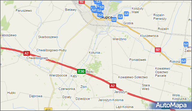 mapa Gółkowo, Gółkowo na mapie Targeo