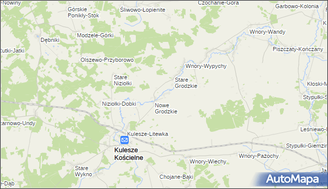 mapa Grodzkie Szczepanowięta, Grodzkie Szczepanowięta na mapie Targeo