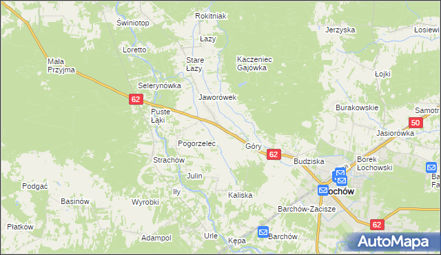 mapa Gwizdały, Gwizdały na mapie Targeo