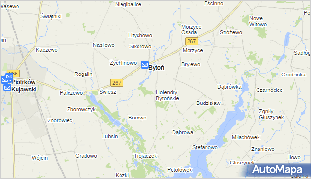 mapa Holendry Bytońskie, Holendry Bytońskie na mapie Targeo