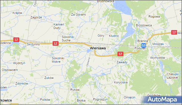 mapa Jabłonica gmina Wieniawa, Jabłonica gmina Wieniawa na mapie Targeo