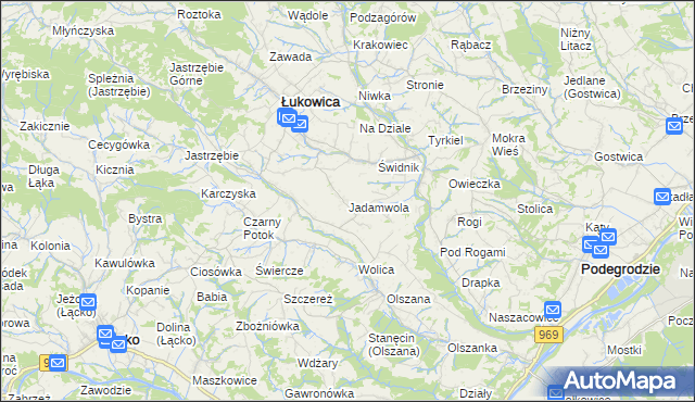 mapa Jadamwola, Jadamwola na mapie Targeo