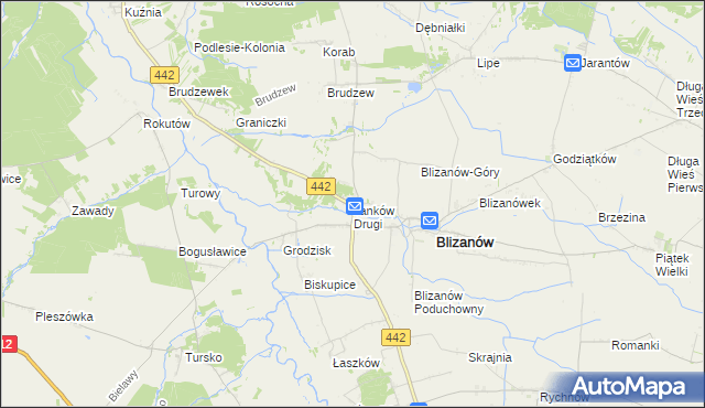 mapa Janków Drugi, Janków Drugi na mapie Targeo