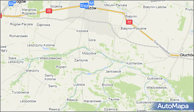 mapa Jankowice gmina Jeżów, Jankowice gmina Jeżów na mapie Targeo