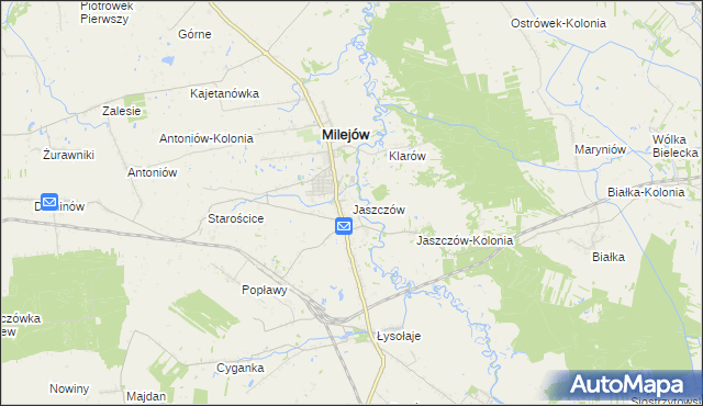 mapa Jaszczów, Jaszczów na mapie Targeo