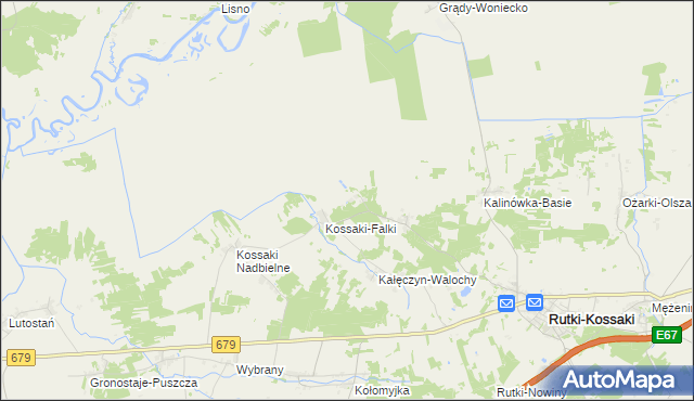 mapa Kalinówka-Wielobory, Kalinówka-Wielobory na mapie Targeo