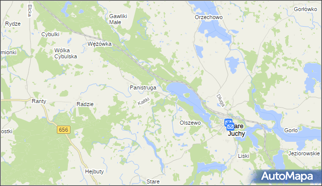 mapa Kałtki, Kałtki na mapie Targeo