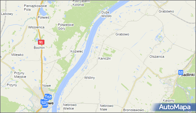 mapa Kaniczki, Kaniczki na mapie Targeo