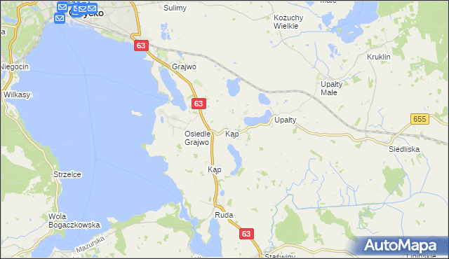 mapa Kąp, Kąp na mapie Targeo