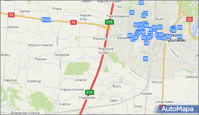 mapa Kargał-Las, Kargał-Las na mapie Targeo