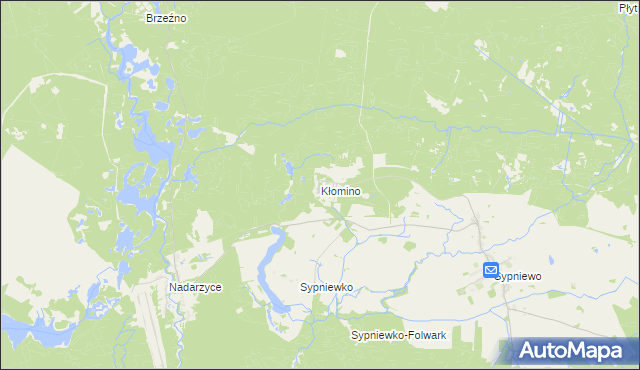 mapa Kłomino, Kłomino na mapie Targeo