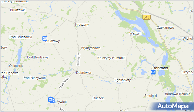 mapa Kruszyny-Rumunki, Kruszyny-Rumunki na mapie Targeo