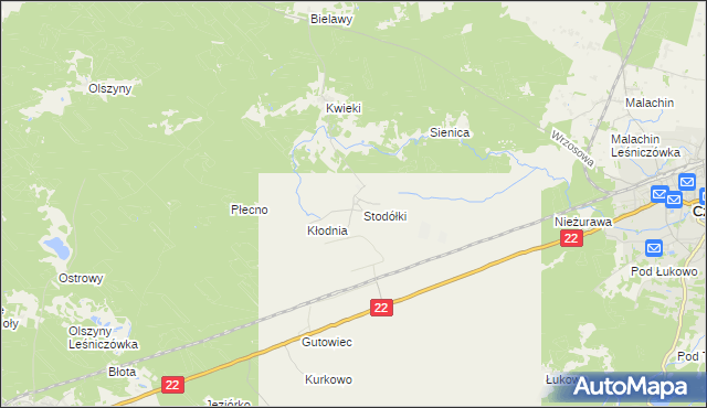 mapa Krzyż gmina Czersk, Krzyż gmina Czersk na mapie Targeo