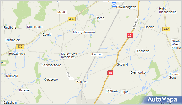 mapa Książno, Książno na mapie Targeo