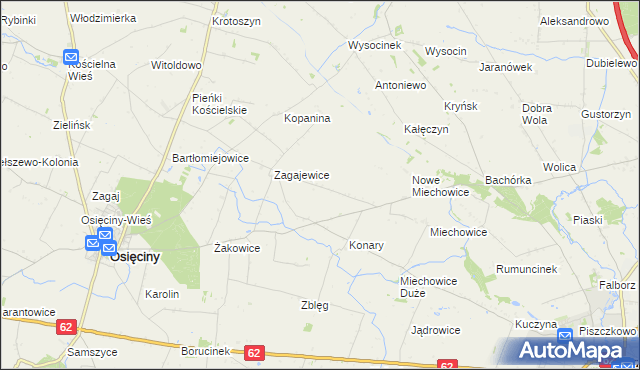 mapa Lekarzewice, Lekarzewice na mapie Targeo