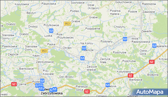 mapa Leńcze, Leńcze na mapie Targeo