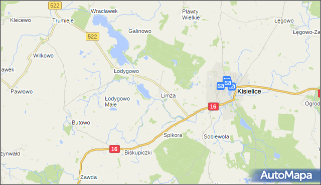 mapa Limża, Limża na mapie Targeo