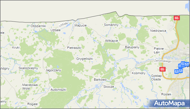 mapa Łobody, Łobody na mapie Targeo