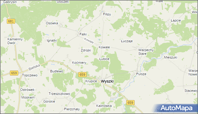 mapa Łubice, Łubice na mapie Targeo