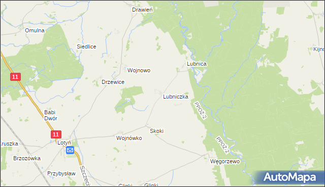 mapa Lubniczka, Lubniczka na mapie Targeo