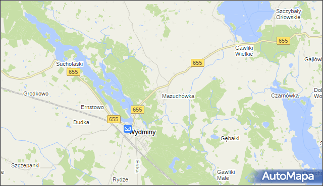 mapa Mazuchówka, Mazuchówka na mapie Targeo