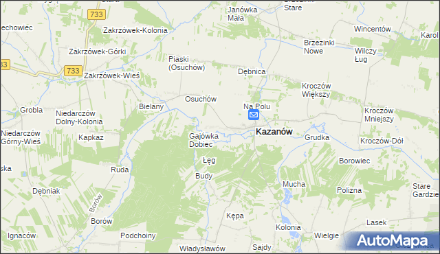 mapa Miechów-Kolonia, Miechów-Kolonia na mapie Targeo