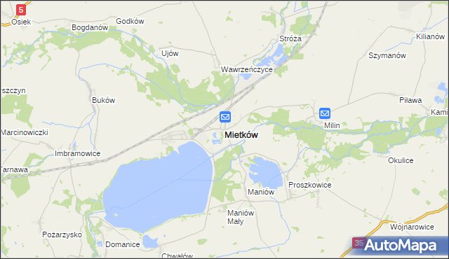 mapa Mietków, Mietków na mapie Targeo