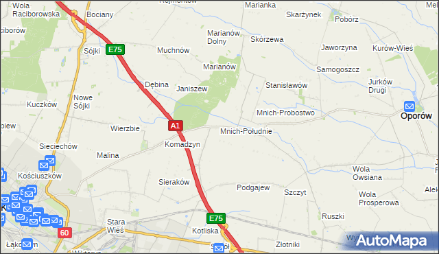 mapa Mnich-Południe, Mnich-Południe na mapie Targeo