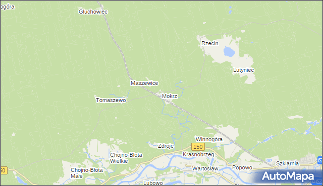 mapa Mokrz, Mokrz na mapie Targeo